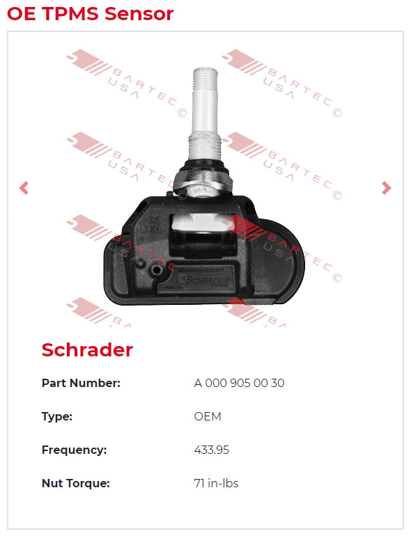 OE TPMS Sensor